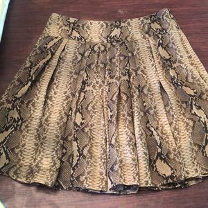 Snake print pleated skirt from Vince Camuto